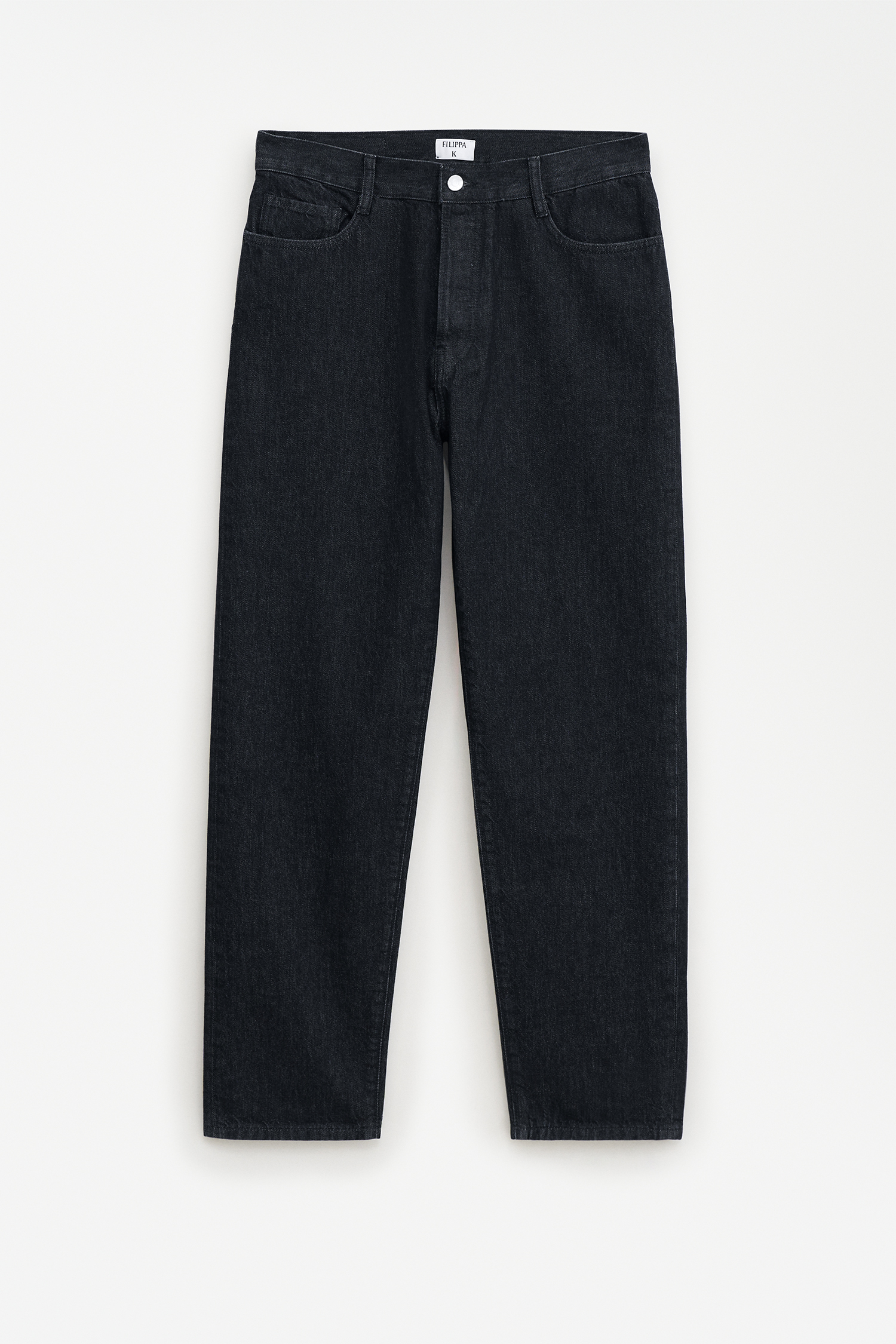 Filippa K Striped Polo Sweater In Black